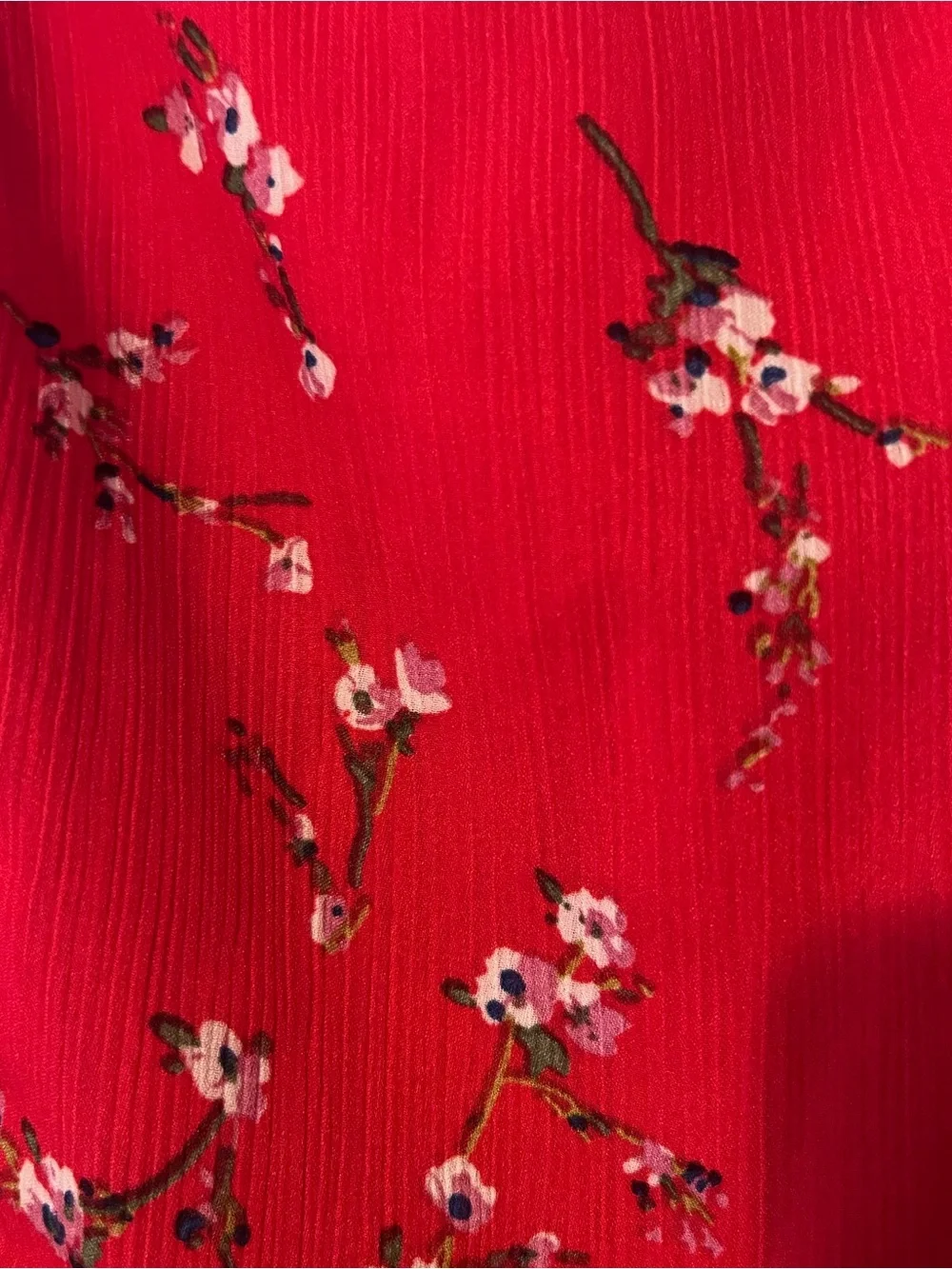 Lulu's Red Floral Ruffle-Strap Sundress - Picture 4 of 4